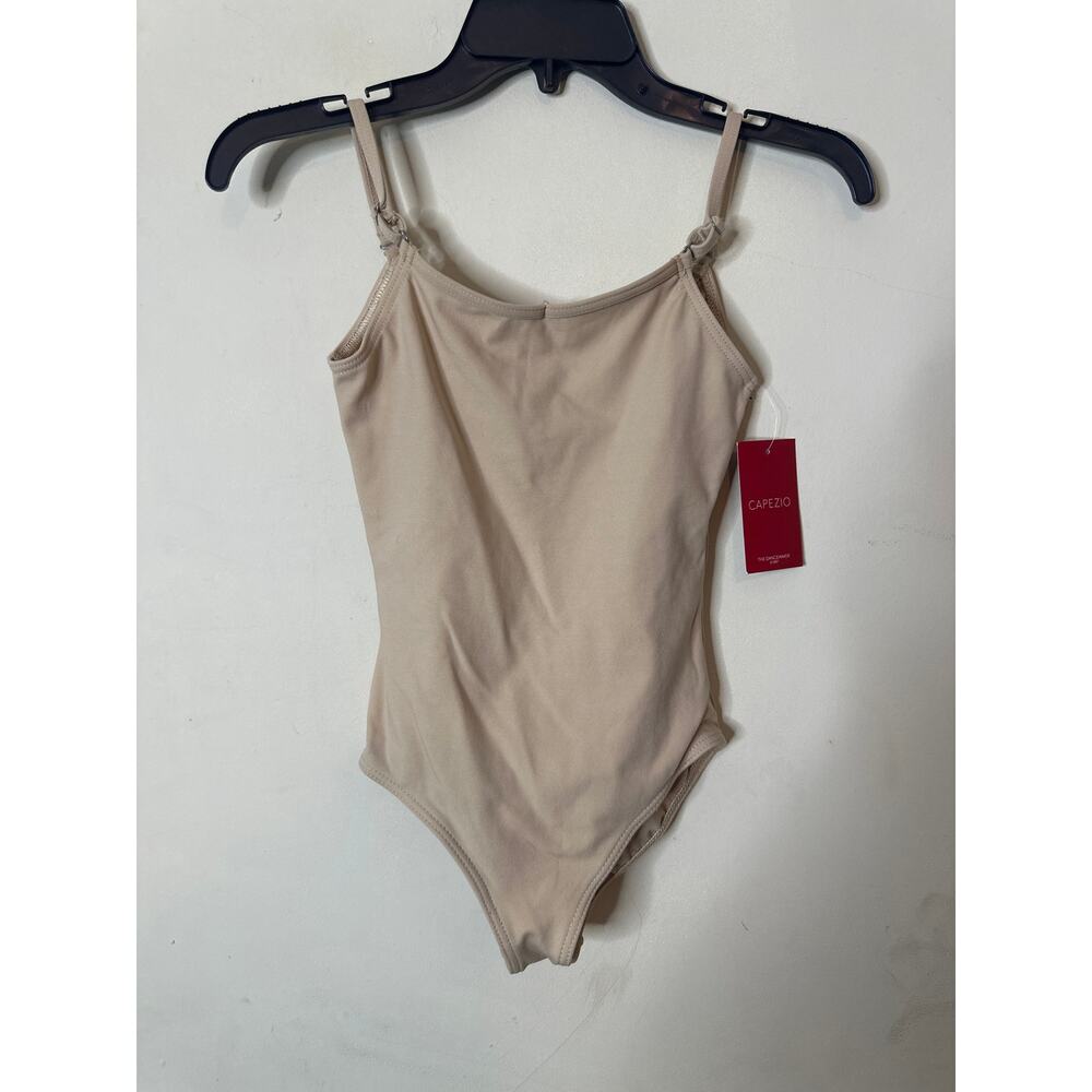 Capezio Big Girls' Team Basic Camisole Leotard W/ Adjustable Straps,Nude,L CH